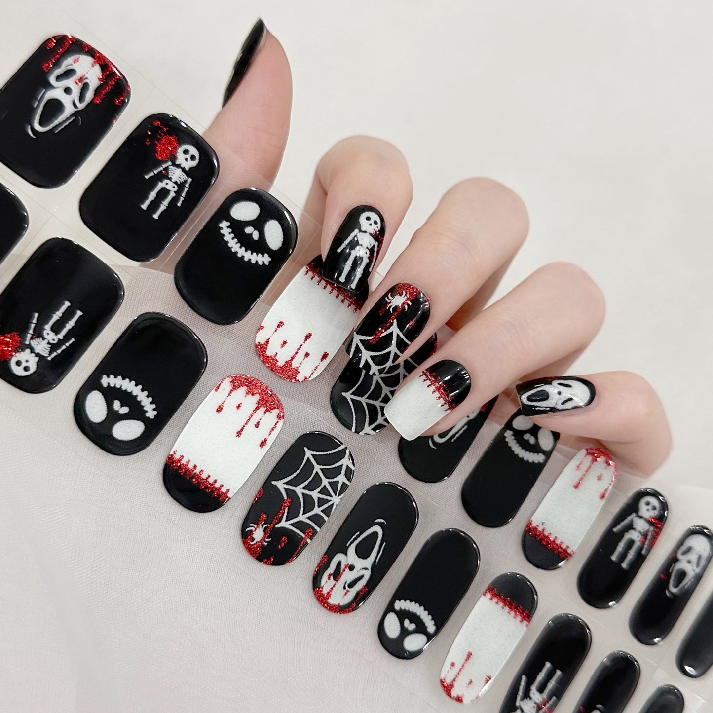 Cloma Semi Cured UV Nail Strips Halloween Series FH02