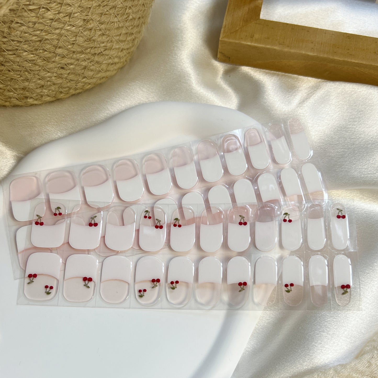 Cloma Semi Cured UV Nail Strips French Tip Series FT02